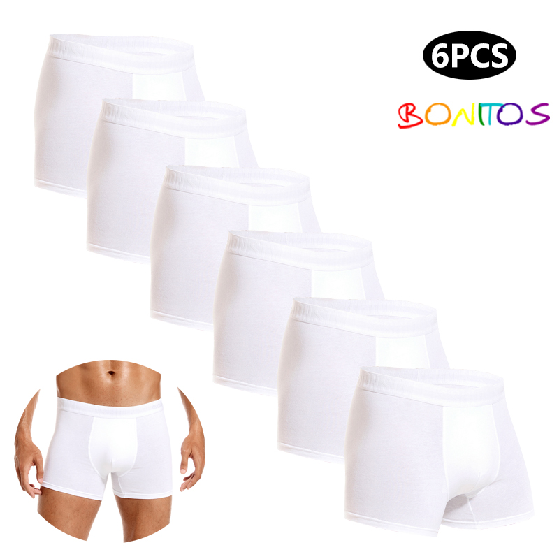 Boxer Shorts Modal - 6 Stuks Witte Mannen Slipje Katoenen