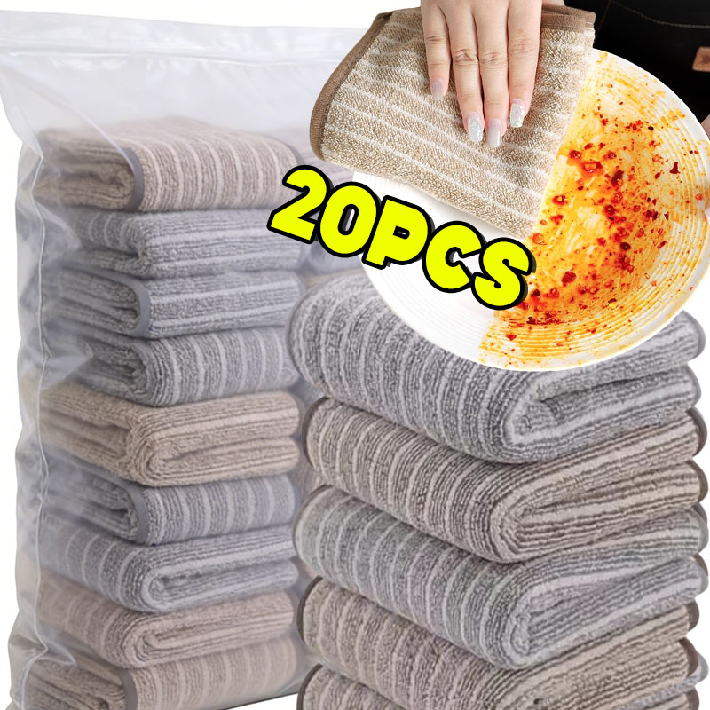 Bamboo Fiber Trunk - Absorberende microvezelpoetsdoeken Dikke, sneldrogende bamboe-houtskoolvezelhanddoeken voor