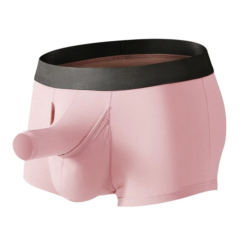 Bamboo Fiber Trunk - Herenslips van bamboevezels met olifantenstamzakje, ademend,