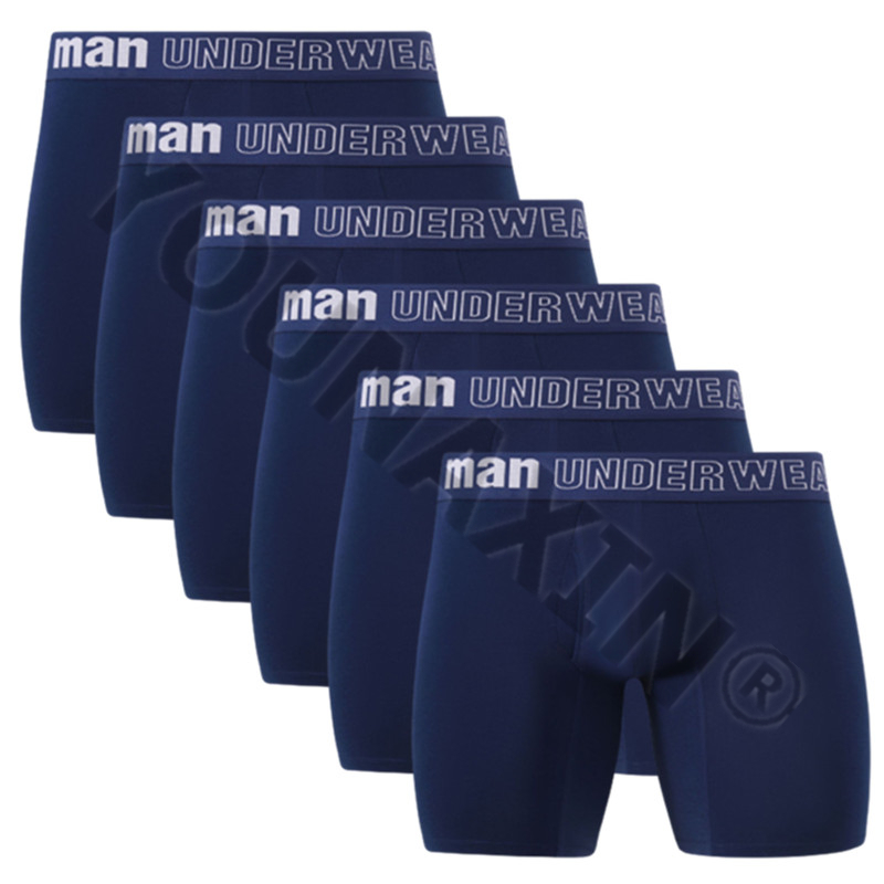 Bamboo Fiber Trunk - Herensportboxershorts, 6-pack, grote maten, met kruisopening,