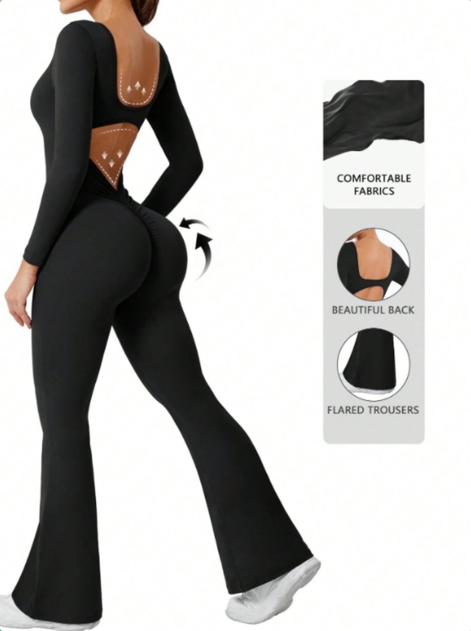 Compression Long Pant - Hoge kwaliteit effen kleur compressie-oefening jumpsuit
