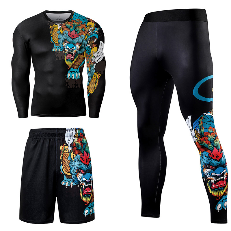 2/3PCS Mannen Jiu jitsu Traini - Compression Long Pant recensie en prijs