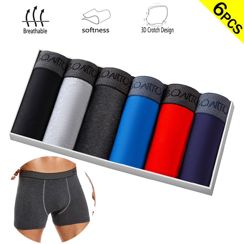6 stks/pak Boxer Briefs Effen  - Boxer Shorts Modal recensie en prijs