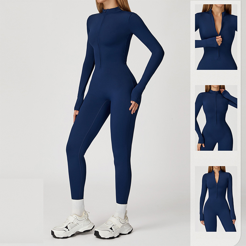 Aiithuug Workout Jumpsuit Zip  - Compression Long Pant recensie en prijs
