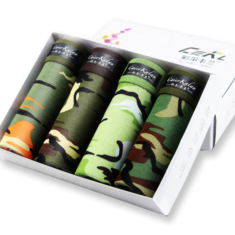 4 Stks/partij Camouflage Boxer - Multi Pack Underwear recensie en prijs